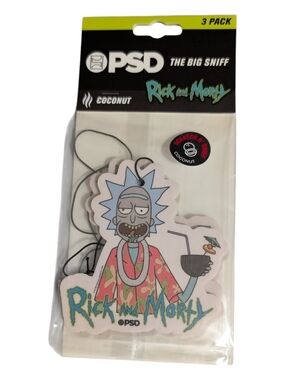 Rick and Morty Coconut Scent Air Freshener (3Pk)